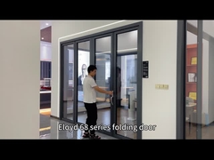 アルミの二重ドア 折りたたみガラスドア