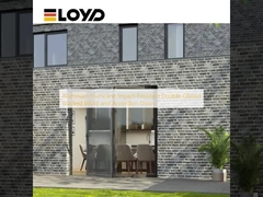 アルミニウムハリケーン耐衝撃性複層ガラススタック式バイフォールドおよびアコーディオン扉